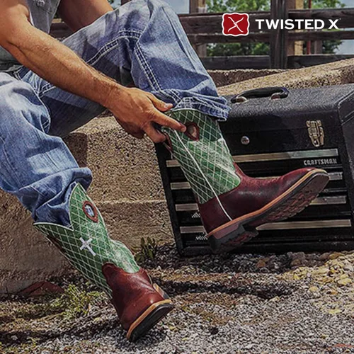 Vista 112 de Twisted X Botas Tech X para hombre de 12 pulgadas, botas occidentales casuales para hombre