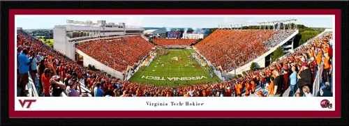 Vista 9 de Fútbol Virginia Tech, End Zone - Carteles panorámicos e imágenes enmarcadas por Blakeway Panoramas