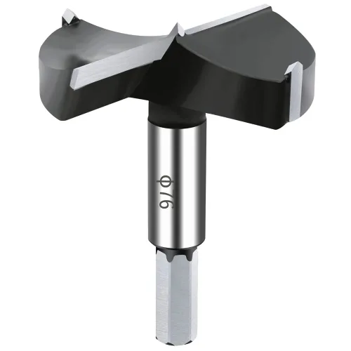 Vista 14 de Broca Forstner de carburo de 1/4 pulgada, broca Forstner con punta de carburo de 6 mm para madera dura, juego de sierras de perforación para madera