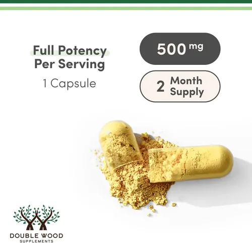 Vista 3 de Suplemento de berberina de 500 mg, alta pureza 97% HCl, 60 cápsulas (probado por terceros, sin OMG, sin gluten, apto para veganos) Activador AMPK