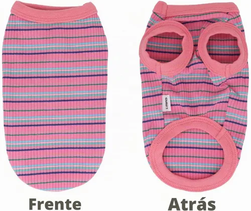 Vista 3 de LOPHIPETS Chaleco sin mangas para perro 100% algodón, elástico, transpirable, suave, ropa para cachorros de taza de té, chihuahua, yorkie, para Rosa