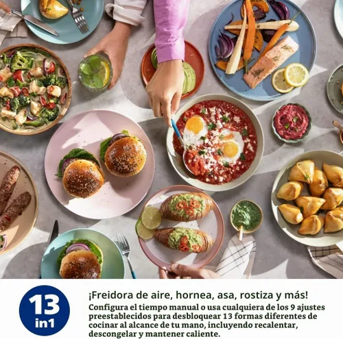 Vista 7 de Philips Freidora de aire serie 2000 – Sartén de 4.4 cuartos de galón (4.2 L), 13 funciones de cocción, tecnología RapidAir, cocción saludable con un