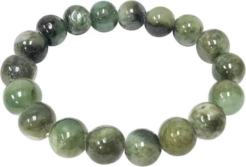 Vista 402 de Gem Avenue Handmade Round Bead Stretch Bracelet Unisex Natural Stone Beaded Jewelry for Men & Women, Elastic Wristband for Daily Wear