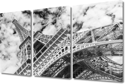 Vista 26 de Impresión fotográfica de paisajes oceánicos en blanco y negro, obra de arte en lienzo de paisaje marino, estirado y enmarcado, lienzo de ojo