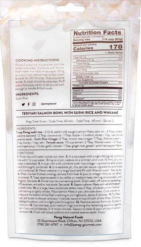 Vista 2 de Pereg Arroz natural para sushi de 16 onzas, paquete de 3 unidades (total de 3 libras) – Grano corto adhesivo blanco – Vegano, sin OMG, fabricado
