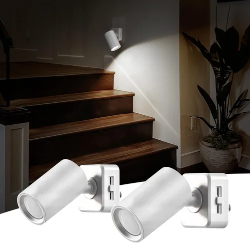 Vista 11 de L LOHAS LED Luces nocturnas enchufables a la pared, [paquete de 2] focos de pared para interiores con sensor de luz, luces nocturnas ámbar