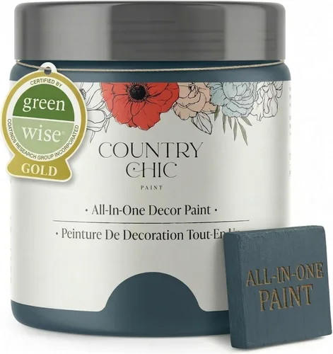Vista 55 de Country Chic - Pintura a la tiza todo en uno para muebles y armarios, ecológica, acabado mate, con primer y sellador, para madera y metal, Alchemist