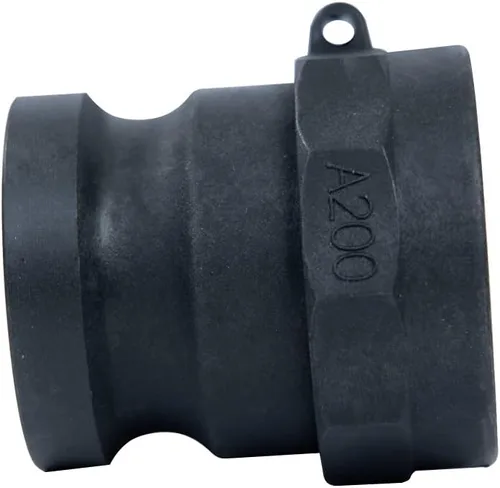 Vista 4 de 1 accesorio de bloqueo de leva de polietileno de 2 pulgadas, parte estándar A, manguera de ranura de leva, 2 accesorios de camlock, adaptador macho