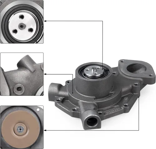 Vista 2 de AULINK RE523169 RE546918 SE502816 Bomba de agua con cubierta para John Deere 6105R 6115R 6125R 6105M 6115M 6125M 6140M 7630 7730 7830 7930 7430 7330