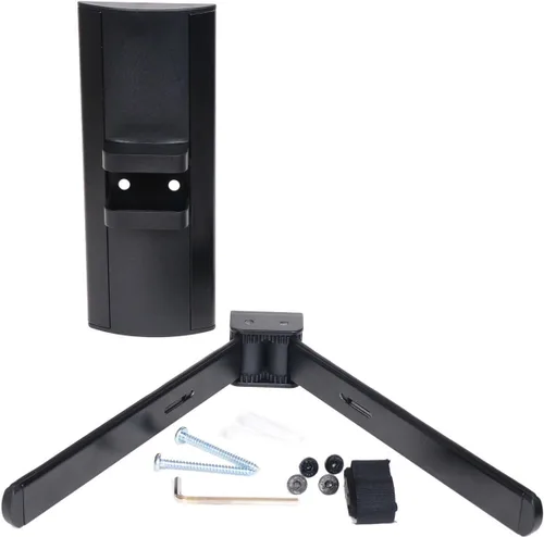Vista 5 de VideoSecu Soporte de montaje en pared con estante AV ajustable para receptor de reproductor de DVD, caja de cable VCR DVR u otro componente