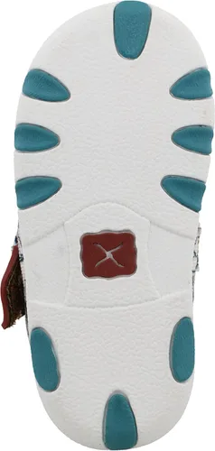 Vista 6 de Twisted X Infant-Chukka - Moc de conducción, marfil y turquesa, 4 M, Marfil y Turquesa
