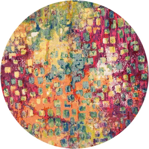 Vista 42 de SAFAVIEH Colección Madison - Alfombra de pasillo, 2'2" x 6', color fucsia y oro, diseño bohemio abstracto envejecido, no desprende pelusa y fácil