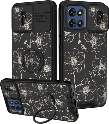 Vista 39 de Funermei Funda para Moto G Stylus 5G 2022, funda para teléfono con diseño de calavera de esqueleto para mujeres y niñas, diseño gótico, Como