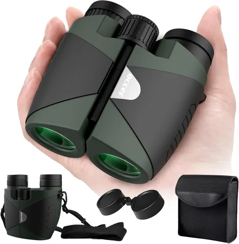 Vista 10 de 15x30 Binoculares compactos para adultos y niños - Occer Binoculares de gran vista de alta potencia para observación de aves - Prismáticos ligeros
