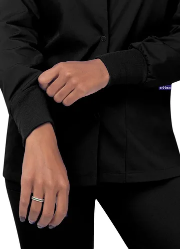 Vista 5 de Sivvan Chaqueta de abrigo para mujer con broches frontales