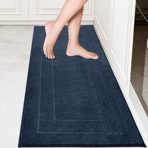 Vista 32 de PURRUGS Alfombra de cocina lavable a máquina, de 24 x 35.5 pulgadas, antideslizantes, antideslizantes, tapetes de pie suaves y superabsorbentes