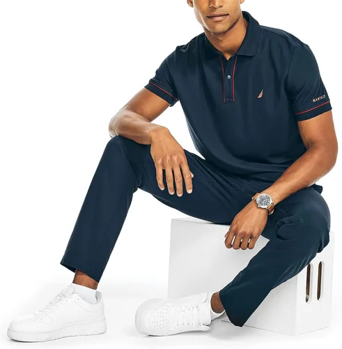 Vista 4 de Nautica Polo Navtech de ajuste clásico fabricado de forma sostenible para hombre