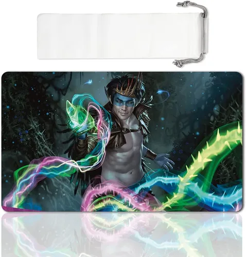 Vista 28 de Juego de mesa MTG Playmat Games Tamaño 60X35 cm CCG Compatible para MTG CCG RPG Juego de cartas coleccionables (Ajani Steadfast)