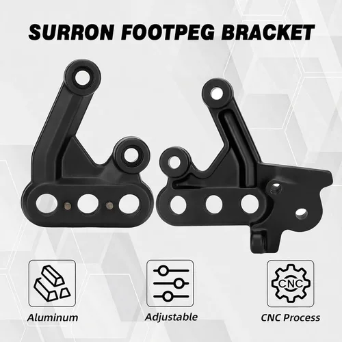Vista 2 de JFG RACING Surron - Estriberas para pedal, soporte para pedal, soporte OEM para Sur Ron Light Bee S/X Electric Dirt Bike