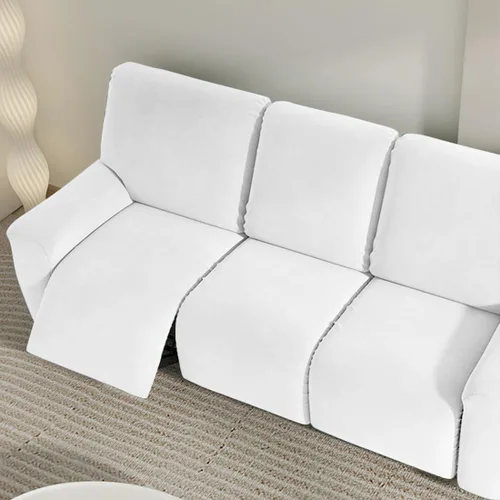 Vista 2 de vctops Fundas para sofá reclinable de 3 cuerpos, de punto, elásticas, suaves, lisas, antideslizantes, para sofá, protector de muebles con parte