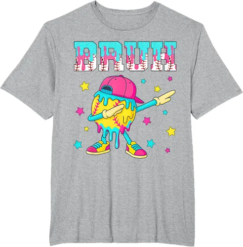 Vista 84 de Baseball Life Style 101 Apparel Youth Drip Baseball Boys Kid Camiseta