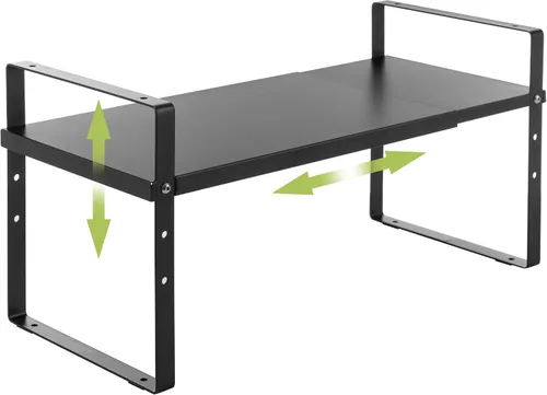 Vista 14 de Across-Star Organizador de estante de armario expandible y apilable, estantes de almacenamiento de mostrador de cocina ajustables en altura, estante