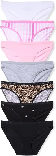 Vista 8 de Victoria's Secret - Ropa interior estilo bikini de algodón para mujer, bragas de cobertura moderada, paquete múltiple (XS-XXL)
