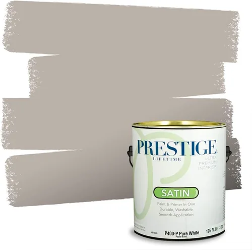 Vista 14 de PRESTIGE Pinturas Pintura Exterior e Imprimación en Uno, 1 Galón, Mate, Combinación Comparable de Sherwin Williams* Black Magic* SW6991-PCM