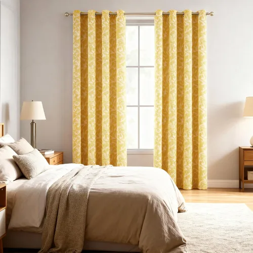 Vista 16 de VOGOL - Cortinas Boho, cortinas de ventana con aislamiento térmico y ojales para dormitorio y sala de estar, juego de 2 paneles, 52 x 63 pulgadas