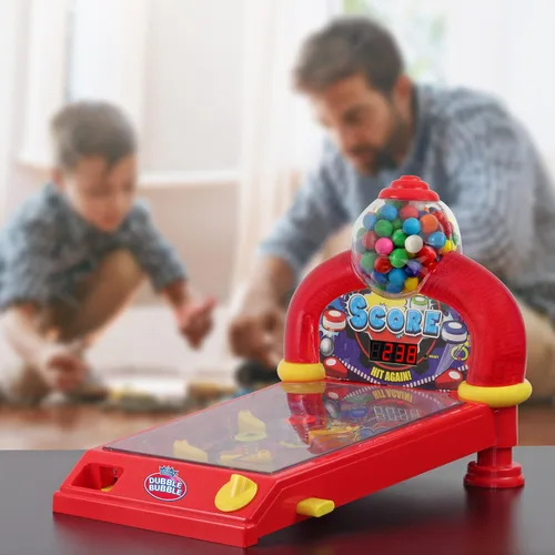 Vista 7 de Dubble Bubble DB100P Pinball Gumball Machine - Luces - Sonidos (Rojo)