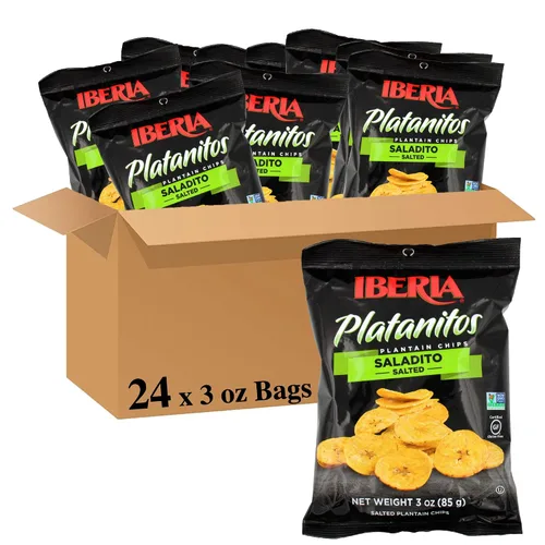 Vista 9 de Iberia Tostones - Chips de plátano, 2 onzas (paquete de 24)