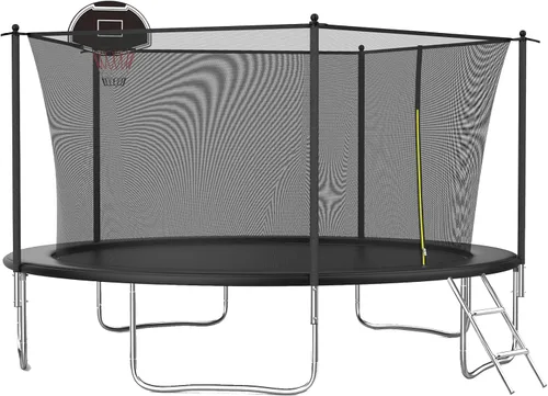 Vista 10 de 10FT 12FT 14FT Kids Outdoor Trampoline with Net 450LBS