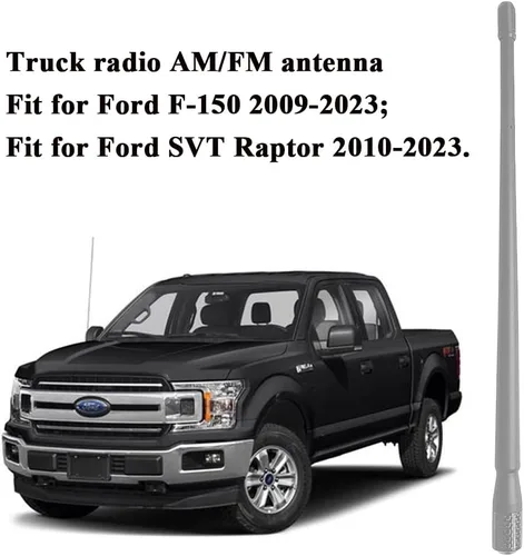 Vista 3 de Antena de radio para camión compatible con Ford F150 Raptor F250 F350 (2009-2023) y para camiones Dodge RAM 1500 2500 3500 (2009-2023) Recepción