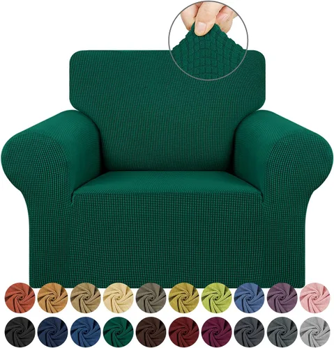 Vista 50 de KEKUOU Funda elástica para sofá biplaza, funda de sofá para sofá de 2 cojines (55-78 pulgadas), protector de muebles con parte inferior elástica