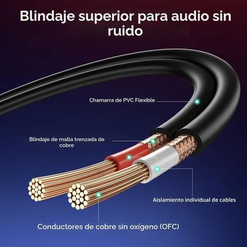 Vista 7 de Cable Matters Cable TRS a 2 XLR de 0.1 in, macho a macho, 3 pies