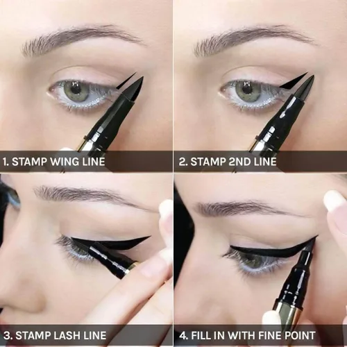 Vista 6 de Nuevo sello delineador de ojos 4d Instant Wing 24hr