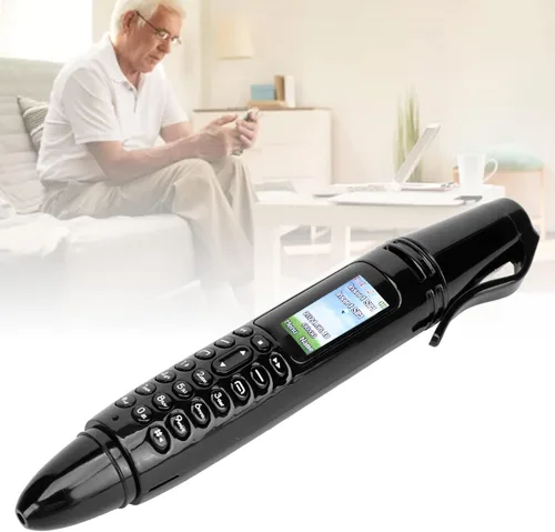 Vista 6 de Mini teléfono celular con cámara, linterna, FM, Bluetooth - Dual SIM, bolígrafo