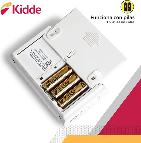 Vista 4 de Kidde KN-COPP-B-LPM Alarma de monóxido de carbono con pantalla digital, funciona con pilas, Multi, 21008873