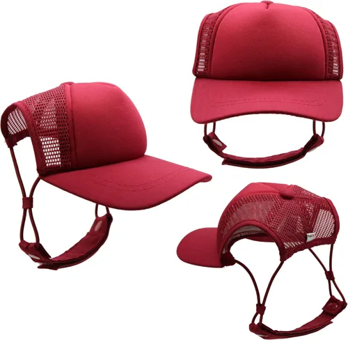 Vista 34 de DIY PupLid Trucker Hats (negro/blanco, XXS) - Sombrero de perro personalizable, lona en blanco para diseño personalizado, ajustable, protección