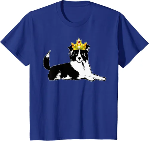 Vista 12 de Border Collie Crown - Camiseta veterinaria de piel de pastoreo de ovejas, Negro