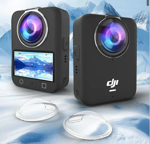 Vista 5 de Coyktonty - Protector de lente y lente para cámara DJI Osmo 360 II/Osmo 360, diseño de cierre a presión, dureza 9H de alta transmisión, resistente