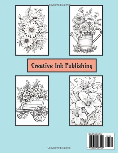 Vista 2 de Tea in the Garden A coloring book to help restore peace in your life