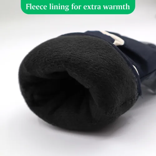 Vista 2 de HADEEONG Guantes de invierno para niños, impermeables, guantes de nieve para niños y niñas, guantes cálidos para deportes al aire libre, snowboard