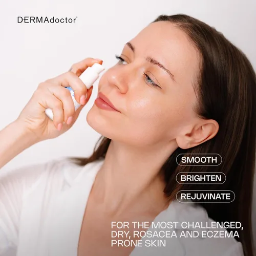 Vista 2 de DERMAdoctor Suero de Bakuchiol para cara, calma fresca + suero de retinol Bakuchiol corregido alternativa para pieles sensibles, antienvejecimiento