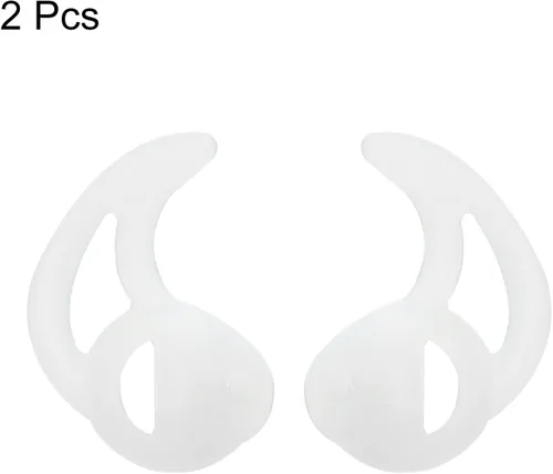 Vista 3 de MECCANIXITY Auriculares de silicona con aleta para radio, puntas de repuesto para auriculares de tubo de bobina (2 pares de aletas pequeñas)