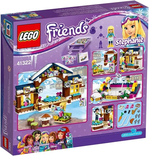 Vista 6 de LEGO Friends Snow Resort Ice Rink 41322 Kit de construcción (307 piezas)