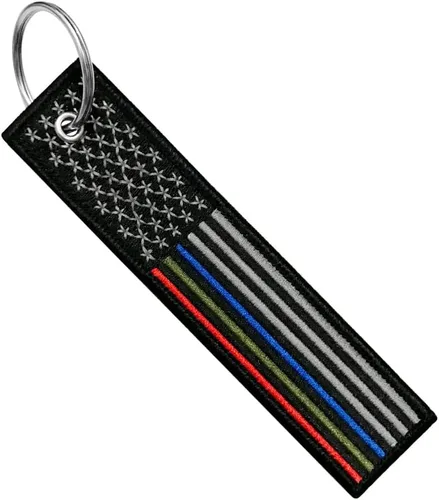 Vista 12 de Llavero de bandera con llavero, EDC para motocicletas, scooters, coches y regalos Canadá