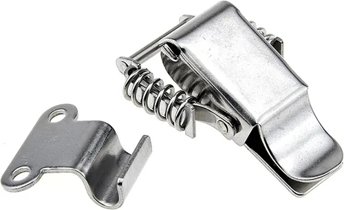 Vista 3 de Caja de herramientas de pecho de maleta de acero inoxidable de 90 grados 304 con doble resorte con cierre de tornillos, cierre de tornillos, 2