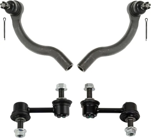 Vista 252 de TRQ Kit de dirección delantera con barra de acoplamiento de fuelle de piñón y cremallera compatible con Toyota Echo 2000-2005