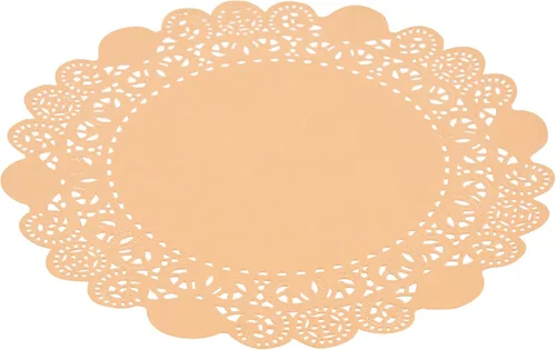 Vista 74 de Restaurantware Pastry Tek Blondas de Encaje de 4 x 4 Pulgadas 100 Vajilla Decorativa - Blondas de Mesa Desechables Redondas de Papel Negro